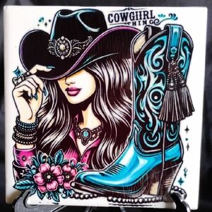 Hand Crafted Cowgirl Thing Art
